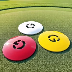 Robotic Mow Over Tee Markers